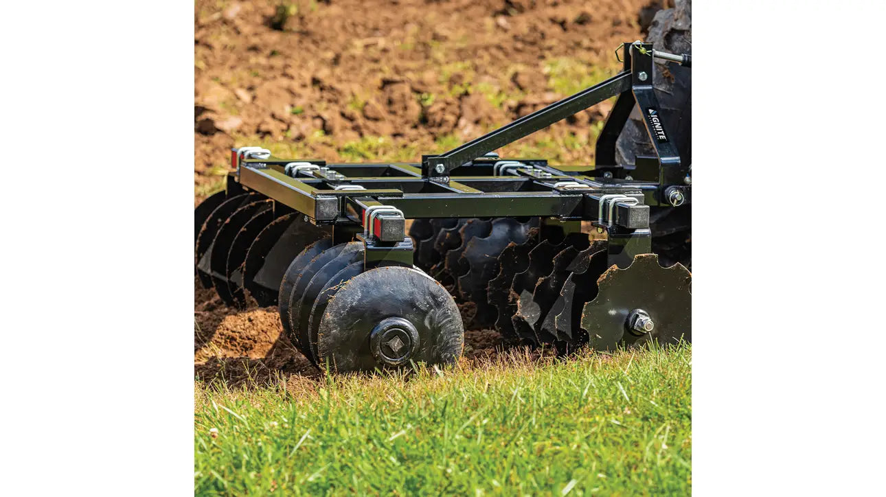 Ignite Attachments 3-Point Disc Harrow | Cultivation Width 85" | Horsepower 30-55 HP | For Tractors