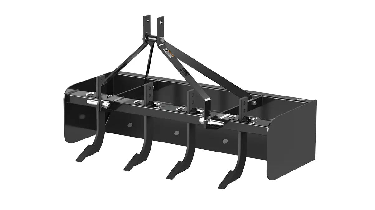 Ignite Attachments 3-Point Box Blade | Overall Width 49.5" | Overall Length 28" | Horsepower 16-30 HP | For Tractors