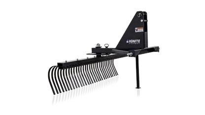 Ignite Attachments 3-point Tine Rake | SKU 7494933 | Width 60" | Horsepower up to 60 HP | For Tractors