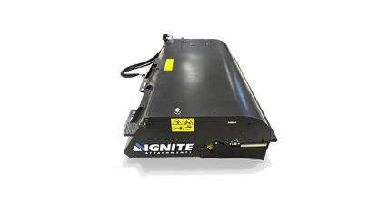 Ignite Attachments Sweeper Bucket | Sweeping Width 72.8" | Bucket Capacity 8.8 Cubic Ft | Hydraulic Flow 15.9-30.4 GPM | For Skid Steers