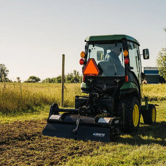 Ignite Attachments 3-Point Tiller | Working Width 46.5" | Max Working Depth 7" | Horsepower 15-35 HP | For Tractors