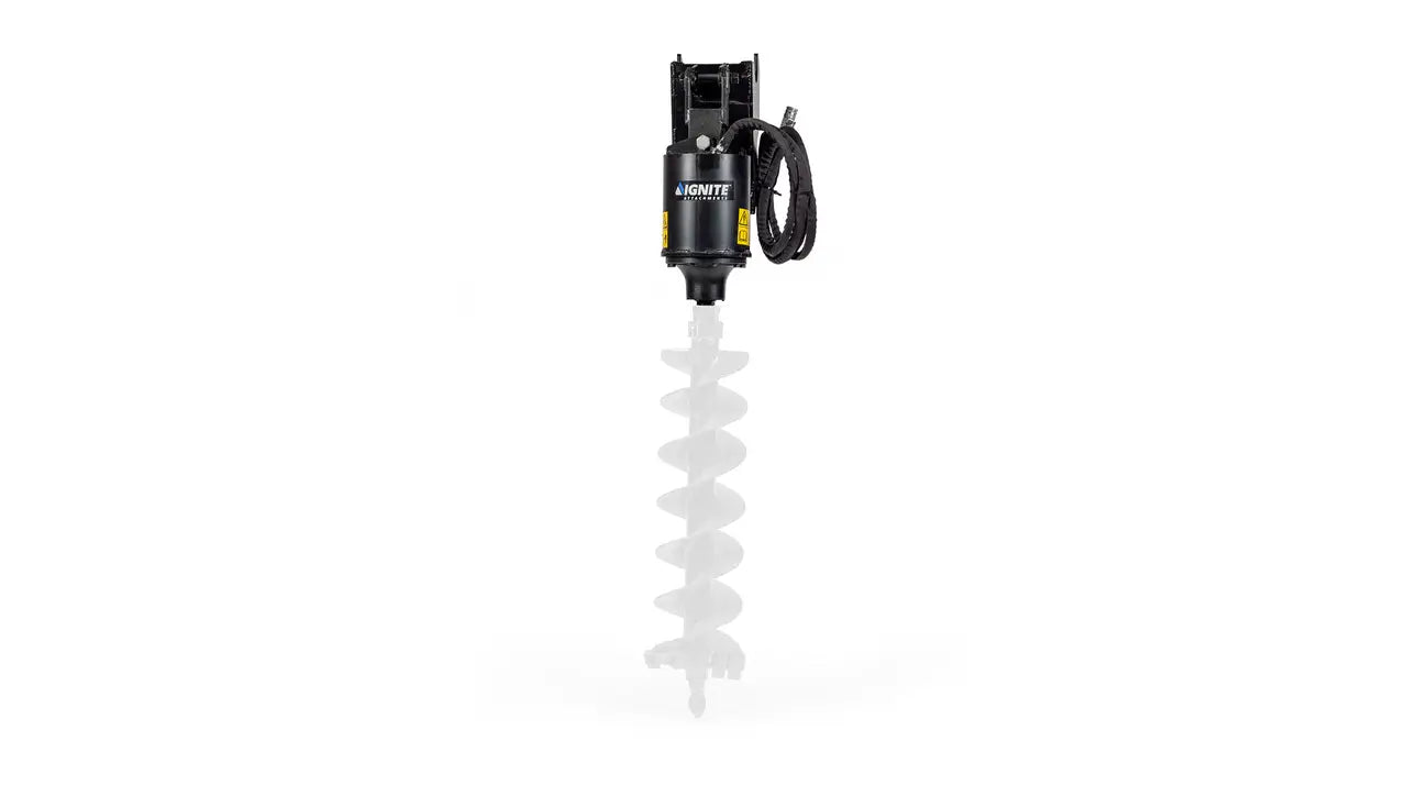 Ignite Attachments Auger | Model MEX 210PH | Drilling Depth 56" | Max Bit Diameter 36" | Machine Size 5-6 Tons | For Mini Excavator