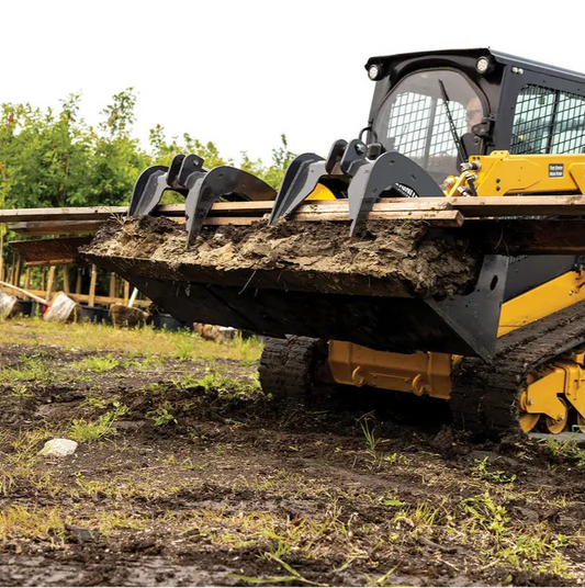 Ignite Attachments Bucket Grapple | Overall Width 69" | Grapple Opening 34.5" | Hydraulic Flow 15-30 GPM | For Skid Steers