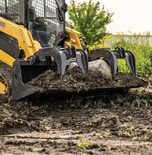 Ignite Attachments Bucket Grapple | Overall Width 75.5" | Grapple Opening 34.5" | Hydraulic Flow 15-30 GPM | For Skid Steers