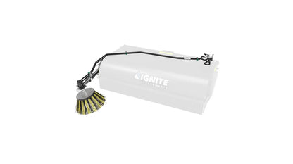 Ignite Attachments Gutter Brush Accessory | Hydraulic Motor 160cc | For 72" & 84" Sweeper Buckets
