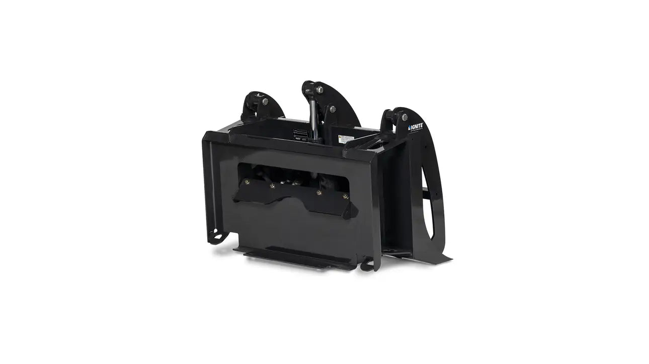 Ignite Attachments Mini Rake Grapple | Width 36" | Horsepower 20–30 HP | Hydraulic Flow 5–15 GPM | For Mini Track Loaders