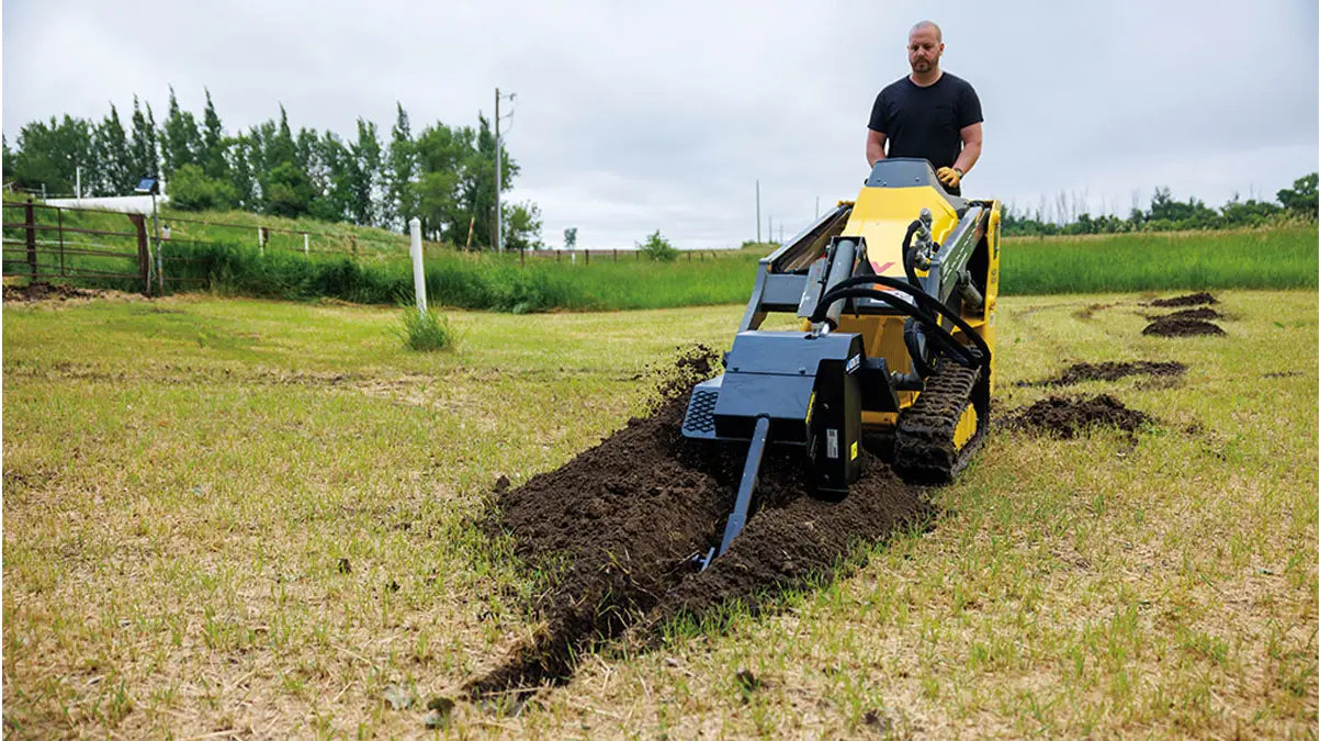 Ignite Attachments Mini Trencher | Depth 36" x Width 6" | Hydraulic Flow 8–15 GPM | Mini Skid Steers