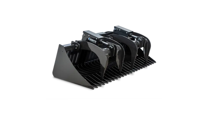 Ignite Attachments Rock Grapple | Overall Width 75.4" | Grapple Opening Height 28.9" | Hydraulic Flow 12-20 GPM | For Skid Steers