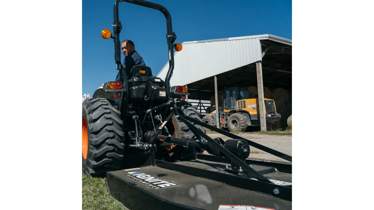 Ignite Attachments 3-Point Rotary Cutter | Cutting Width 48" | Length 77" | Horsepower 18-45 HP | For Tractors