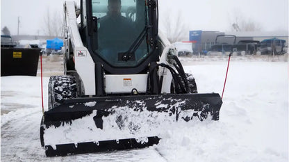 Ignite Attachments Snow Blade | Working Width 108" | Hydraulic Flow Range 13–25 GPM | For Skid Steers