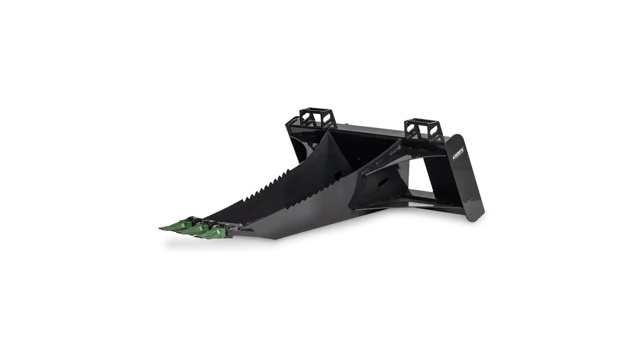 Ignite Attachments Stump Bucket | Width 46.6" | Overall Length 63.5" | Hydraulic Flow Range 12–22 GPM | For Skid Steers