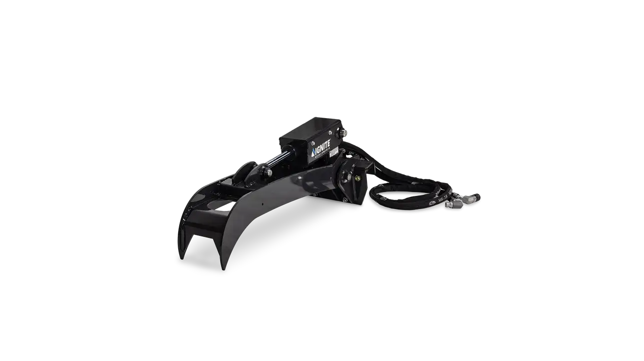 Ignite Attachments Stump Bucket Grapple | Width 46.6" | Hydraulic Flow 15-25 GPM | For Skid Steers