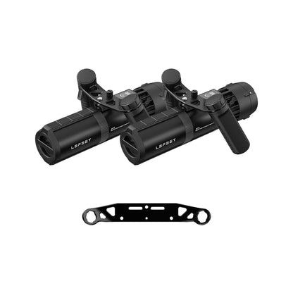 Lefeet Underwater Scooter | Model P1 Standard & P1 XR | Length 9.72"–15.79" | Width 12.40" | Height 5.12" | 9 & 13 kgf Thrust | 60m Depth | 60–90 Min Runtime | For Scuba, Freediving & SUP