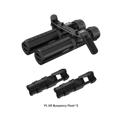 Lefeet Underwater Scooter | Model P1 & P1 XR Dual Unit | Width 12.40–15.79" | 18–26 kgf Thrust | For Scuba & SUP