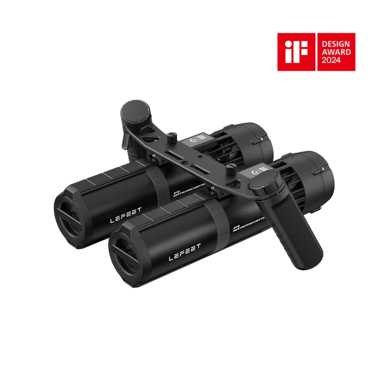 Lefeet Underwater Scooter | Model P1 & P1 XR Dual Unit | Width 12.40–15.79" | 18–26 kgf Thrust | For Scuba & SUP