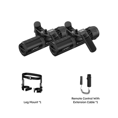 Lefeet Underwater Scooter | Model P1 Standard & P1 XR | Length 9.72"–15.79" | Width 12.40" | Height 5.12" | 9 & 13 kgf Thrust | 60m Depth | 60–90 Min Runtime | For Scuba, Freediving & SUP