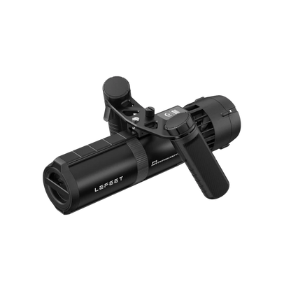 Lefeet Underwater Scooter | Model P1 Standard & P1 XR | Length 9.72"–15.79" | Width 12.40" | Height 5.12" | 9 & 13 kgf Thrust | 60m Depth | 60–90 Min Runtime | For Scuba, Freediving & SUP