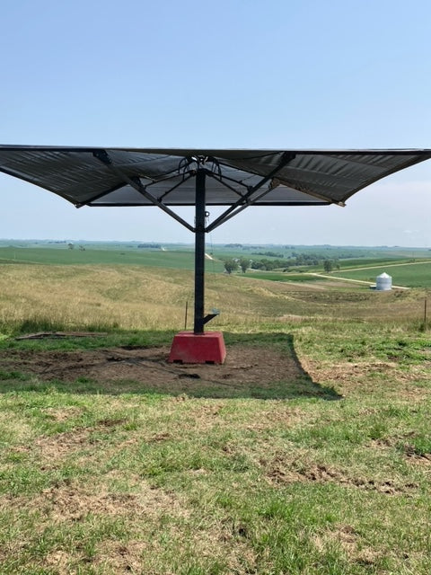 Mohr Shade Drop Shade | Size 10' x 10' | Adjustable Height | Wind-Resistant | For Outdoor Shade Structure