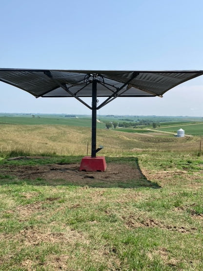 Mohr Shade Drop Shade | Size 10' x 10' | Adjustable Height | Wind-Resistant | For Outdoor Shade Structure