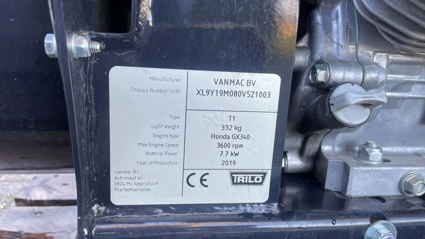 TRILO Vacuum Debris Loader | Model T1 (Ex Demo, 2019) | Width 150 cm (59 in) | Skid‑mounted utility‑bed hopper | Horsepower 11 HP | For UTVs