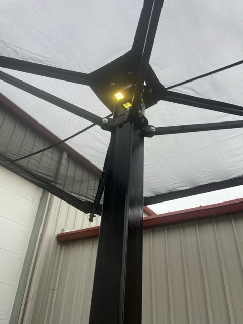 Mohr Shade Drop Shade | Size 10' x 10' | Adjustable Height | Wind-Resistant | For Outdoor Shade Structure