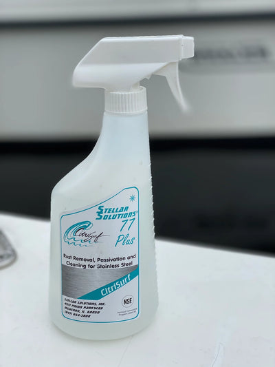 LT Marine CitriSurf 77 Plus | Stainless Steel Cleaner & Rust Remover | 22 oz Spray | For Boats, Marine Hardware & Industrial Stainless Steel