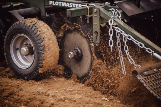 Plotmaster Hunter 400 | with Versa Seeder | Plow, Disk, Seed, Cultipack, Drag | 5-in-1 Food Plot Planter | For ATV/UTVs (500cc+) & Tractors (<30hp)