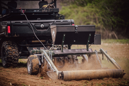 Plotmaster Hunter 400 | with Versa Seeder | Plow, Disk, Seed, Cultipack, Drag | 5-in-1 Food Plot Planter | For ATV/UTVs (500cc+) & Tractors (<30hp)