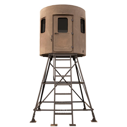 Bank Outdoors Stump 4 Phantom Blind | Model ST4PH | Diameter 77" | 360° Archery & Gun Hunting | For Universal Ground & Elevated Setup