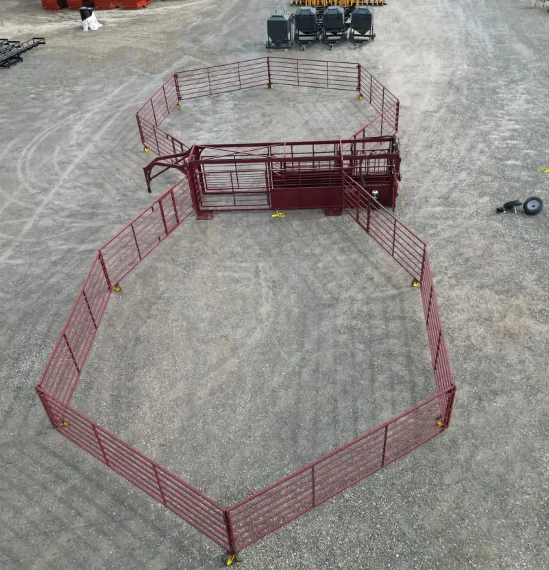 Palco Hydraulic Portable Corral | Model Portable Corral | 100 Cows | Ranch Facilities