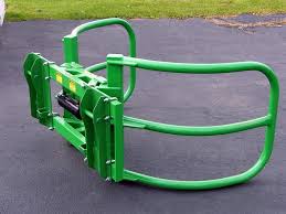 WIFO Equipment Bale Hugger | Model WBG-S | Single Round Bale Grabber | Opening 66″ | SSL Mount | For Skid Steers