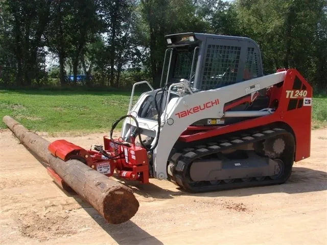 Ez Spot Ur Attachment Heavy Duty Pole Setter | Model EZ-HD08 | Jaw Opening 21" | 20–30 GPM | 3–5 Tons | For Skid Steer, Compact Track Loaders, Wheel Loaders, Excavators, Mini Excavators, Telehandlers & Backhoes