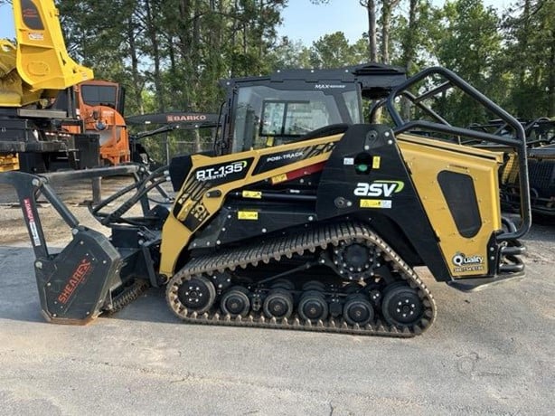 ASV Skid Steer with Muchler | 2023 Model POSI-TRACK RT135F | Cutting Width 74" | 50 GPM \ 135 HP | 115cc Motor | For Forestry Carriers