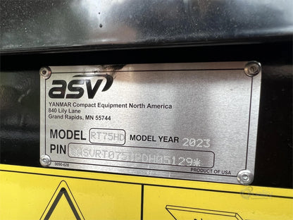 2024 ASV POSI-TRACK RT75HD MAX| SKID STEER MULCHER