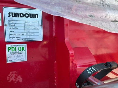 Sundown Tiller | Models UH60, UH72 & UH84 | Working Width 65" To 84" | 40 To 65 HP | For Tractor