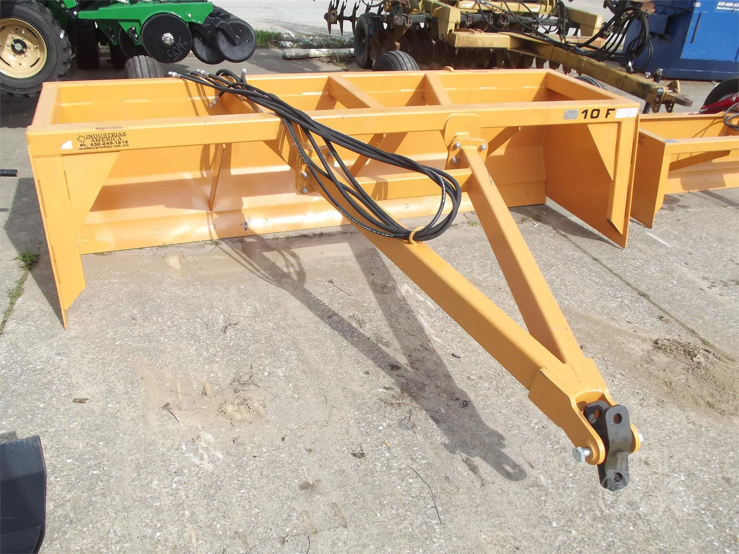 2024 Industrias America Tilt Pull Type Box Blade | Model F10 | Working Width 10' | Horsepower 60 To 90 HP | For Tractors