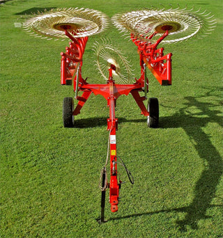 Farm King Bat Rake | RB-8FK Model | Working Width 16' To 18' | Weight 1,573 Lbs | Horsepower 30 HP | For Tractors