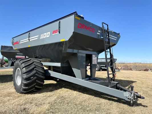 Demco Dual Auger Grain Cart | Model 1100 | Box length 25'2" | Total Weight 22,540 lbs | Horsepower 250 HP | For Tractors