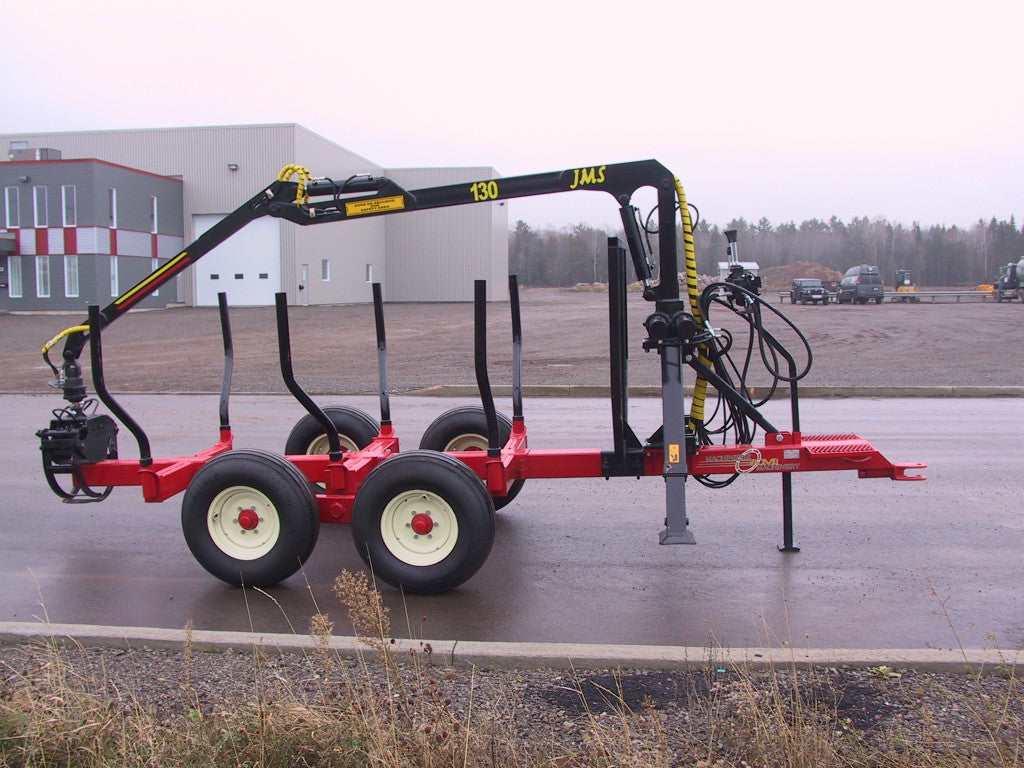 Machinerie AM Inc | "FOR" Series Forestry Trailer | with Central Pole | Capacity 5T to 12T