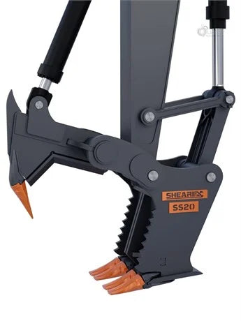 Shearex SS30–Tree Shears | 25t-38t Carrier Compatibility | 30" Overall Width | For Excavator