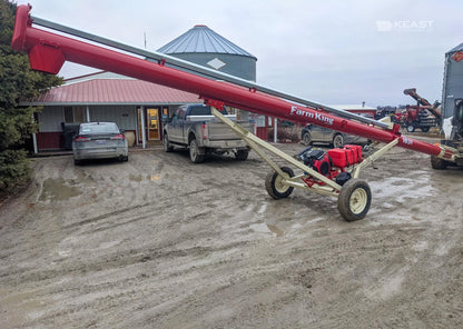 Farm King Conventional Auger | Model 1031 | Tube Width 10" | Wheel track 6' 0" | Electric Horsepower 15 HP | For Tractors