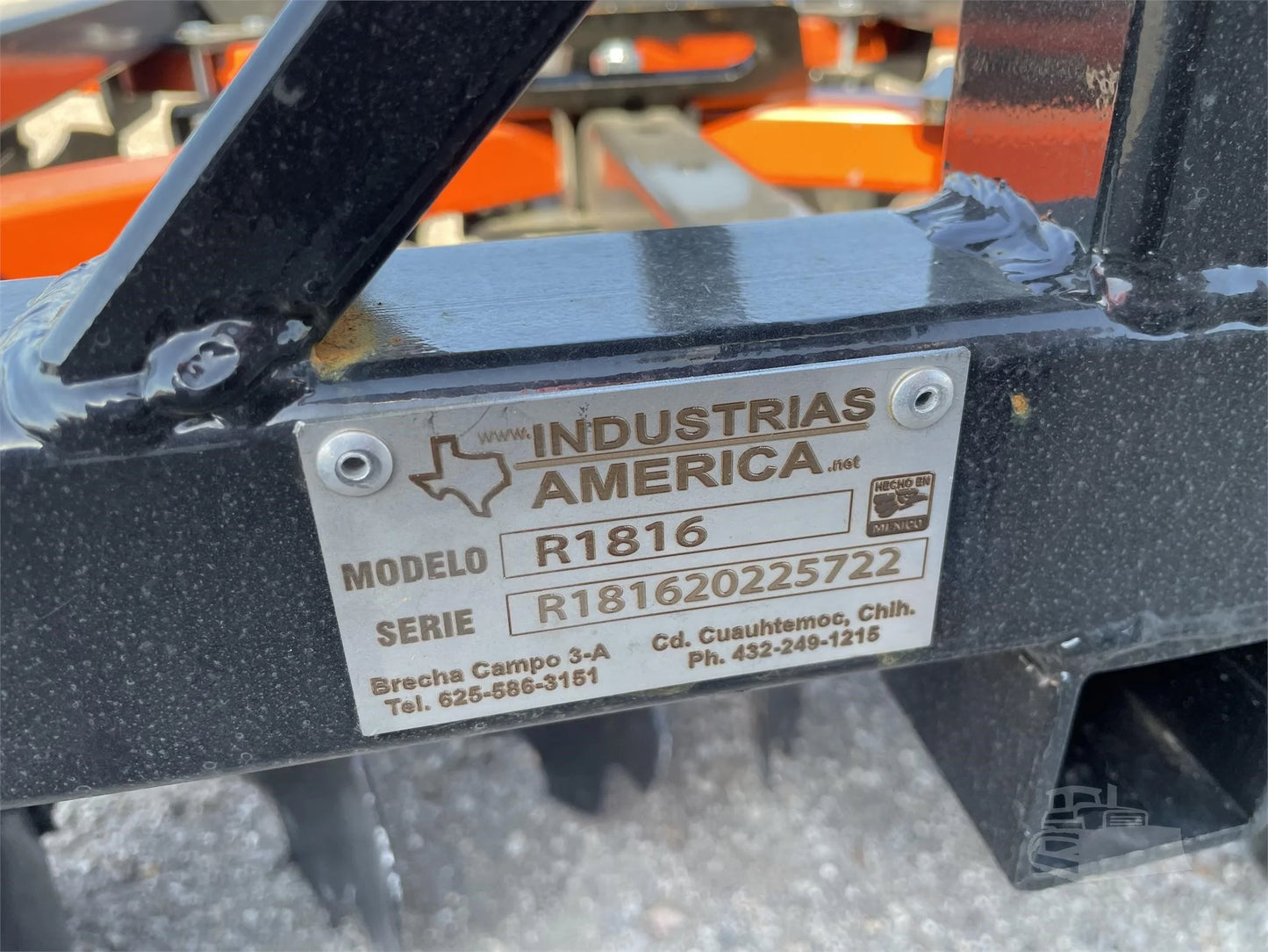 Industrias America 2024 3-Point Tandem Disk 1816X | 5' Working Width | 3-Point Hitch | 18" Blades For Tractor