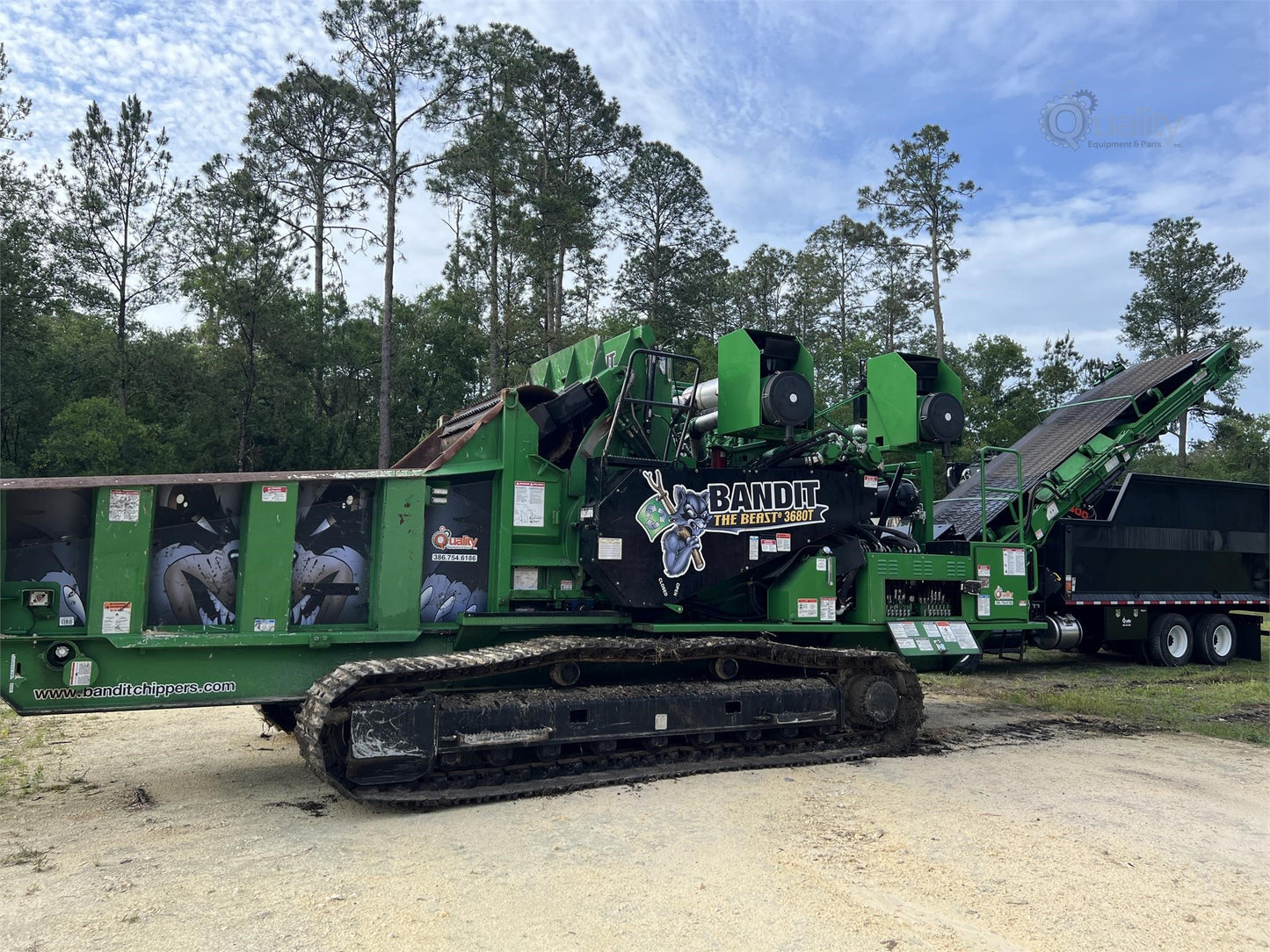 2020 BANDIT 3680T BEAST RECYCLER | 875 HP | HORIZONTAL GRINDER | USED