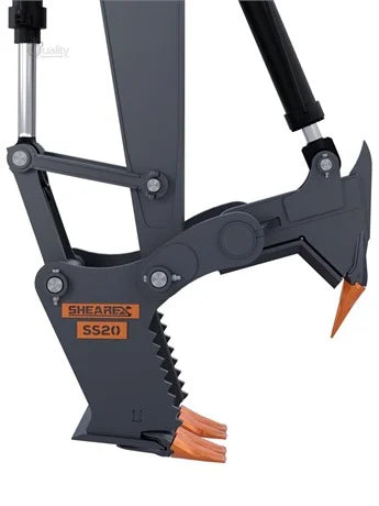 Shearex SS20–Tree Shears | 15t-24t Carrier Compatibility | 25" Overall Width | For Excavator