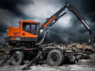Barko Rough Terrain Loader | Model 495B RTC | Width 9' 11" Ft | Horsepower 173 HP | For Logging and Loading