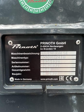Prinoth Mulcher | 2022 Model M550H-2410 | 8' Drum Width | 150–300 HP | Dual Rexroth Motors | For Wheel Loaders