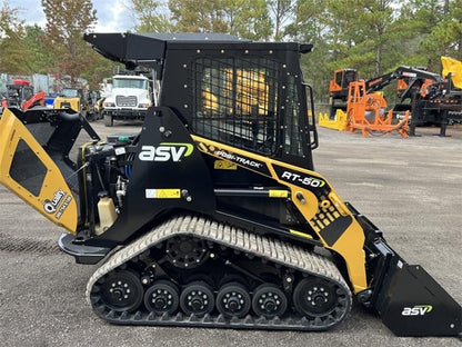 ASV Skid Steer With 60" Bucket | Model 2025 POSI-TRACK RT50 | 53 HP | 3,000 PSI | For Compact Equipment Applications