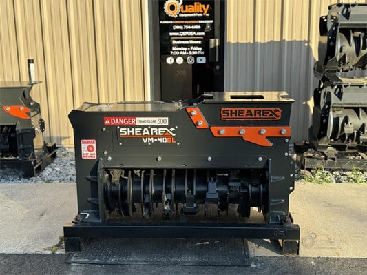 SHEAREX Mulcher | Model 2023 VM-40SL | Cutting Width 40" | Machine Size 10–15 Ton | Top Sharpened Knives | For Excavators