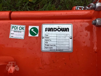 Sundown Tiller | Models UH60, UH72 & UH84 | Working Width 65" To 84" | 40 To 65 HP | For Tractor