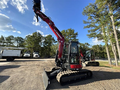 Yanmar Mini Excavator | 2024 Model VIO55-6A ( Enclosed ) | 30" Bucket | 13 ft 6 in Dig Depth | 47.6 HP | For Compact Excavation